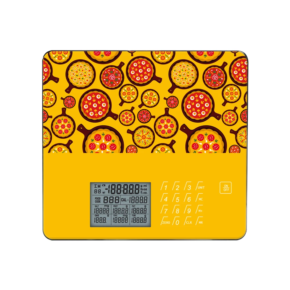 Canny Glass Platform Digital Calories Calculator Smart Nutritional Facts Food Scale  5Kg 11Lb