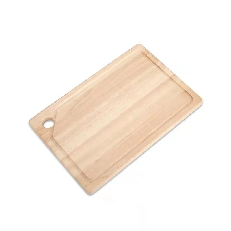 Premium Oak Wooden Chopping Board Solid Washed Oak Wood Cutting Board with Drip Juice Groove