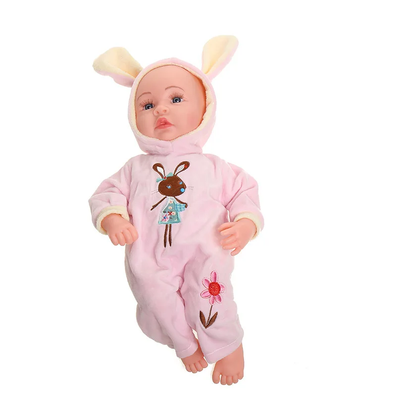 18Inch Lifelike Reborn Doll Set Vinyl Silicone Baby Doll Mold for Girls Lifelike Reborn Baby Gift Waterproof Toddler Reborn Doll