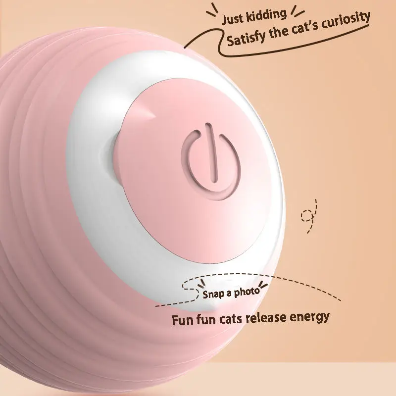 2024 High Quality Electric Automatic Bite-Resistant Rolling Smart Cat Toys Ball Gravity Intelligent interactive Ball Pet Toy