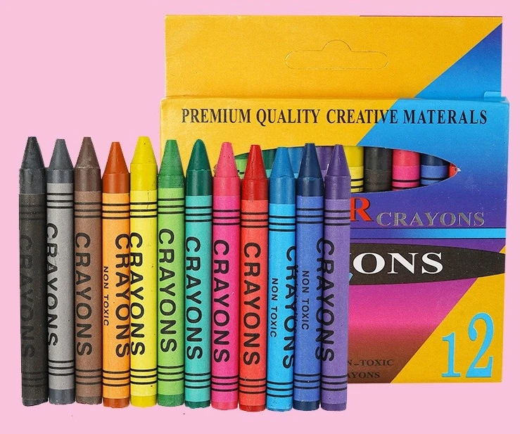 6/8/12/24 Color Pack Wholesale Bulk Oil Pastel Custom Kids Wax Crayons In Box Set For Children