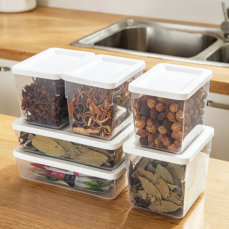 Контейнер для хранения специй водонепроницаемый и пылезащитный Кухонный Контейнер для хранения домашних аксессуаров