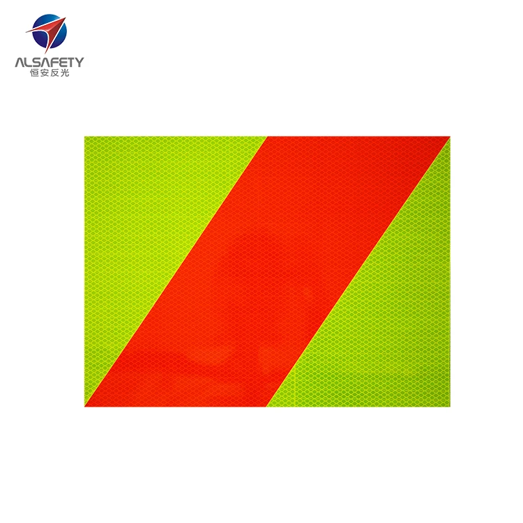 Save 50% certificated AHP1000-high intensity prismatic reflective sheet-fluorescent yellow-green reflective film roll