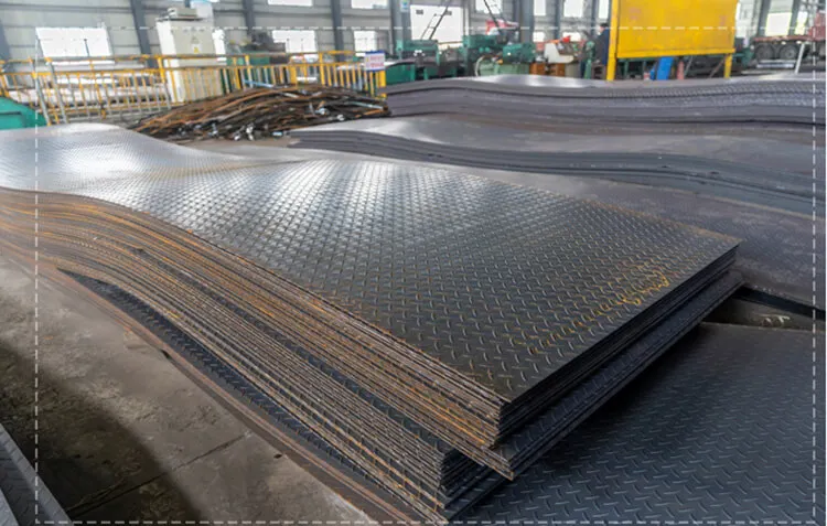 Factory price prime  2.5 mm thick chequered steel plate hot rolled chequered plate carbon steel tear drop chequered plate