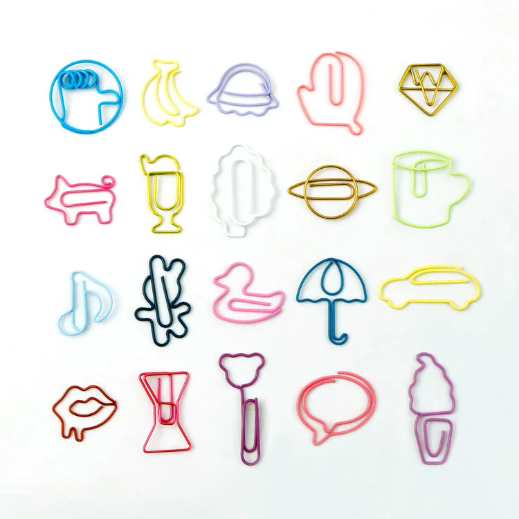 Прямая поставка с завода, зажимы для бумаги случайной формы, лидер продаж на Amazon, зажимы для бумаги в невидимой коробке