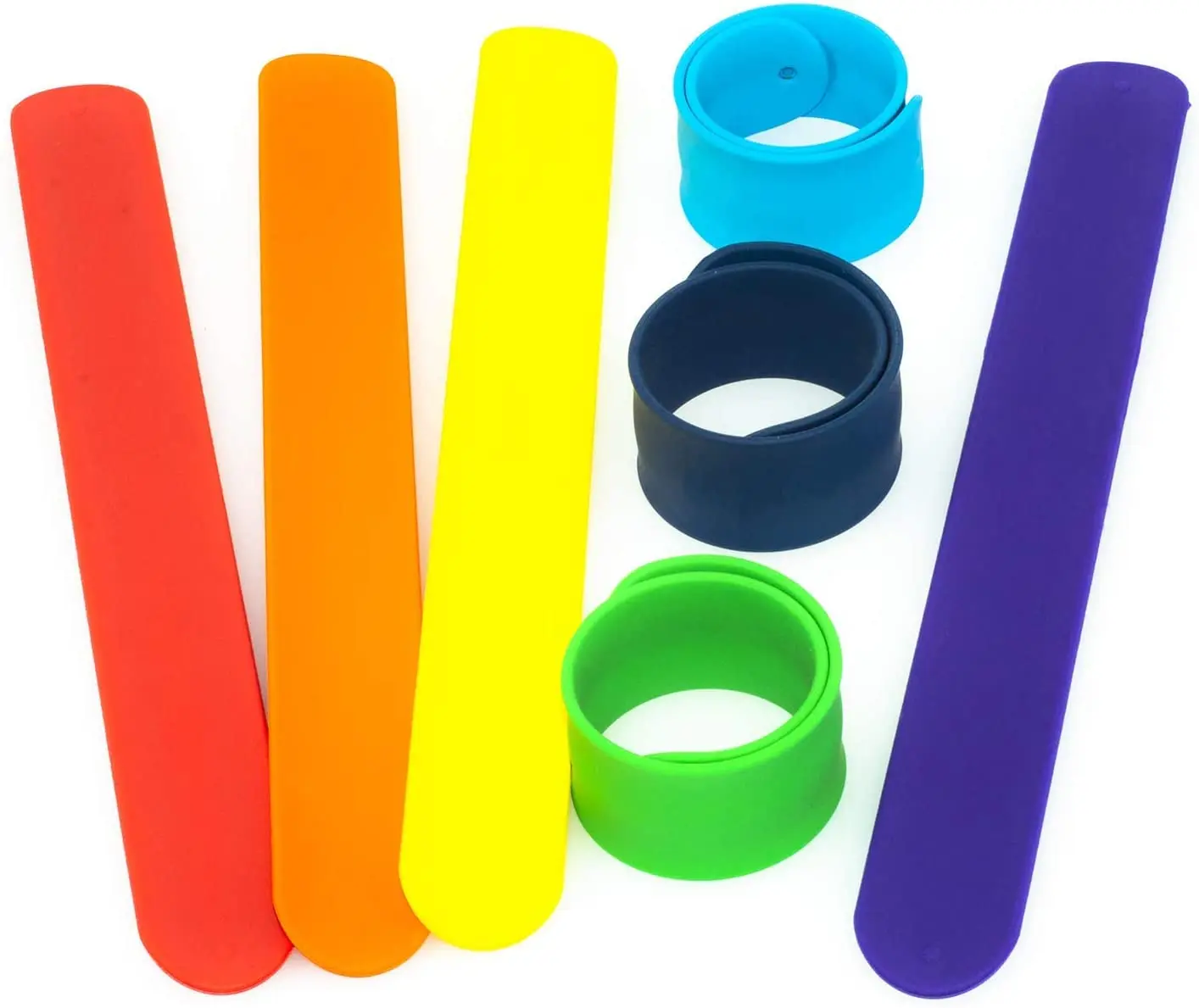 Wholesale bulk cheap custom eco-friendly rubber snap wristband recycled blank silicone slap bracelet for promotion