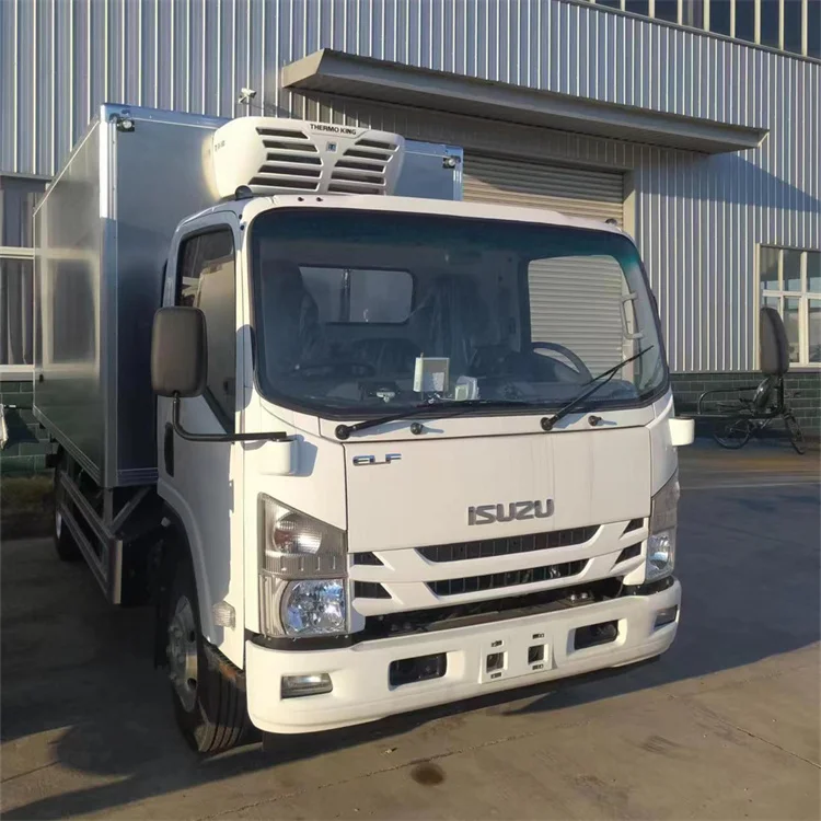 Customizable  new design ISUZU 4M Stainless steel  refrigerated truck refrigerator car cold box truck freezer truck chill car