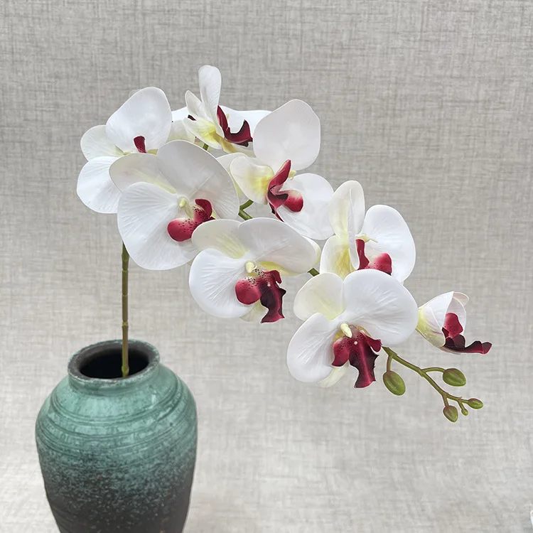 2023 Silk Butterfly Orchids Plant White Phalaenopsis Orchid Centerpiece Flower for Wedding Decoration