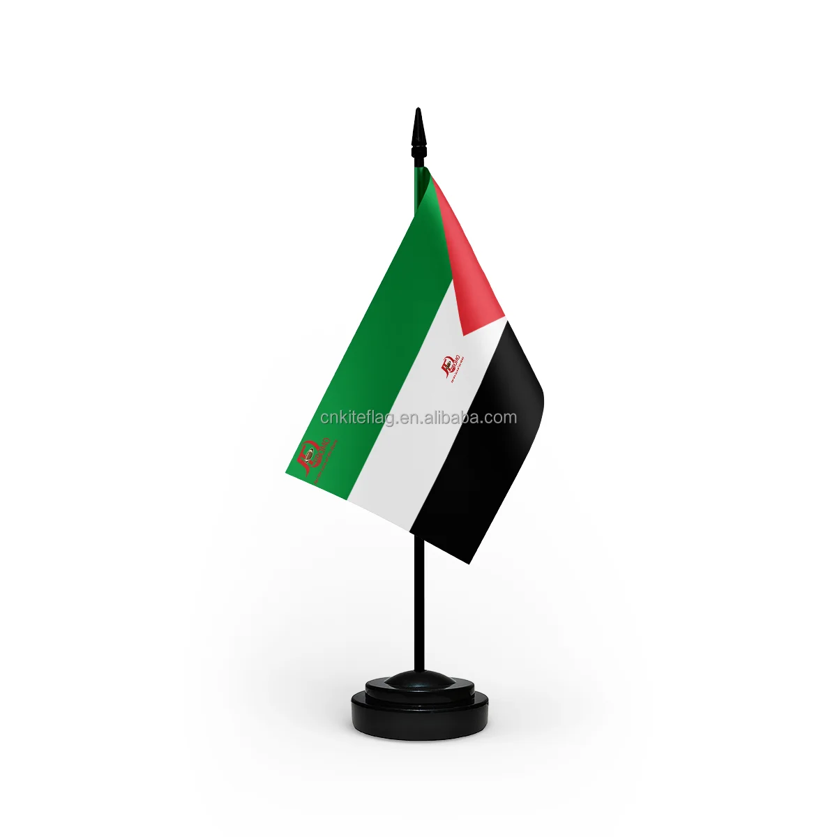 Promotional 3x5 ft printing palestinian flag  red black white green palestine flag with aqsa mosque