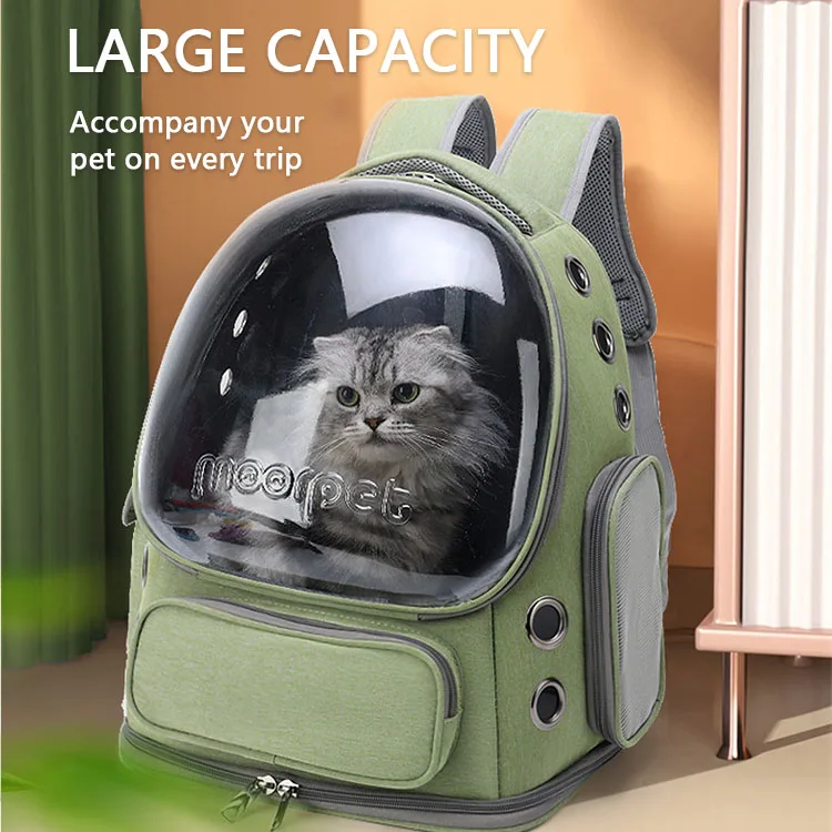 Airline-Approved Small Pets Puppies Bunny Cat Carrier Backpack Travel Bubble Dog Backpack Carrier