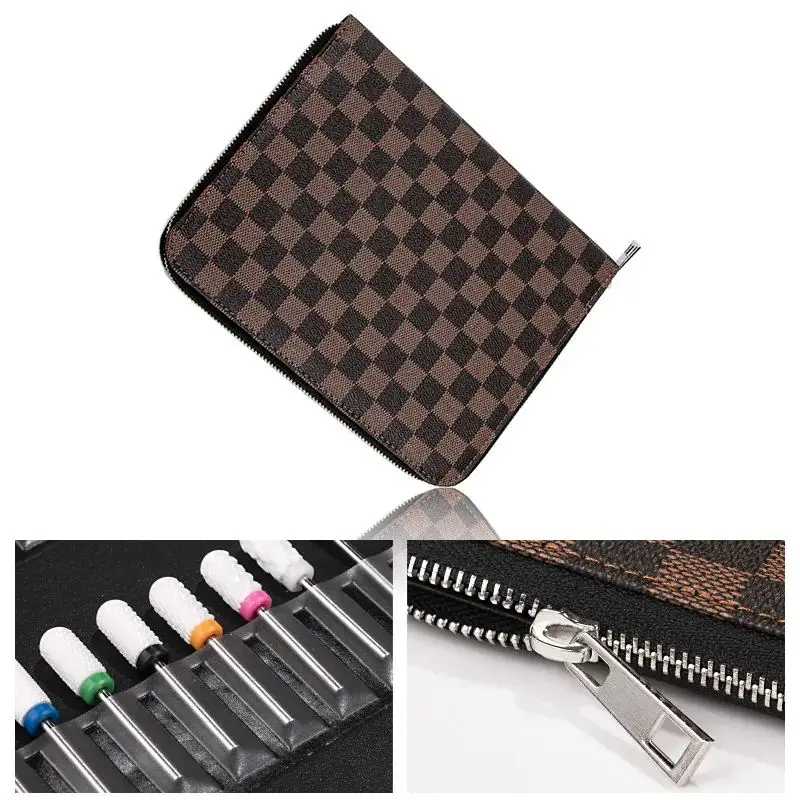 Professional   Portable multi nail drill bits  set  for  woman removes gel nail diamond drill sleeve