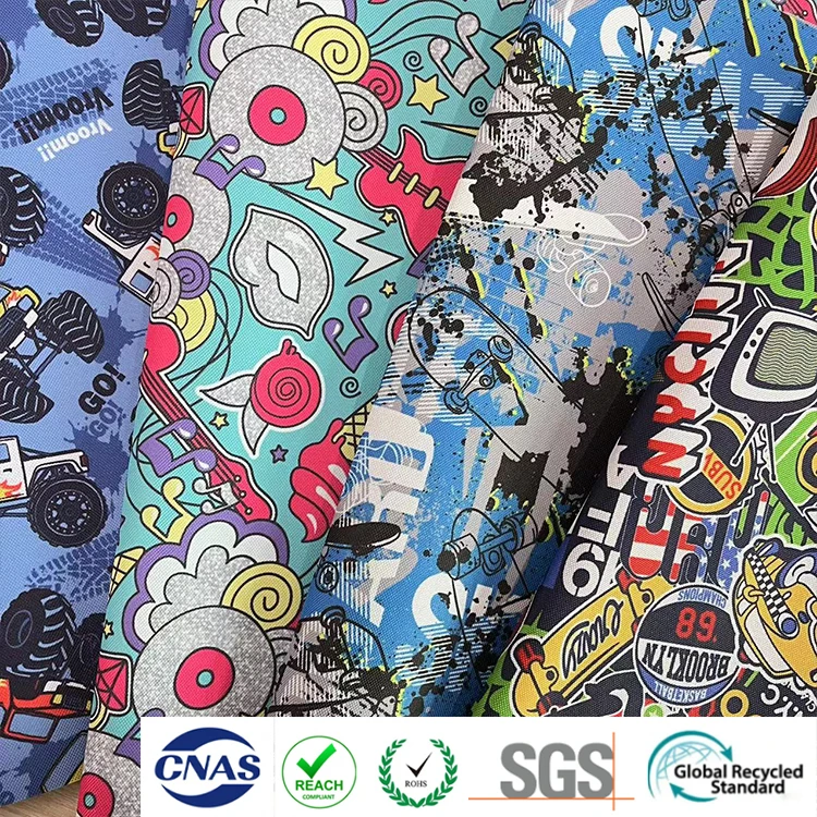 600D Eco-friendly environmental fabric 100% polyester oxford fabric recycled plastic bottle fabric