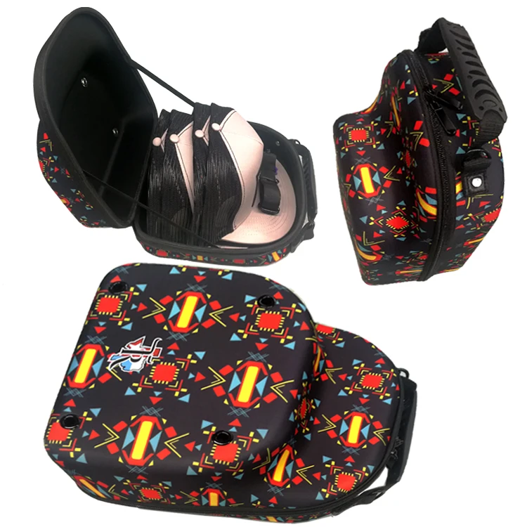 New Design Colorful Printing Shockproof Hard Shell EVA Baseball Cap Case Bag