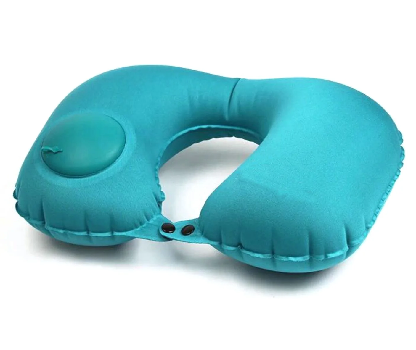 Auto Press Pump TPU Inflatable Travel Neck Pillow