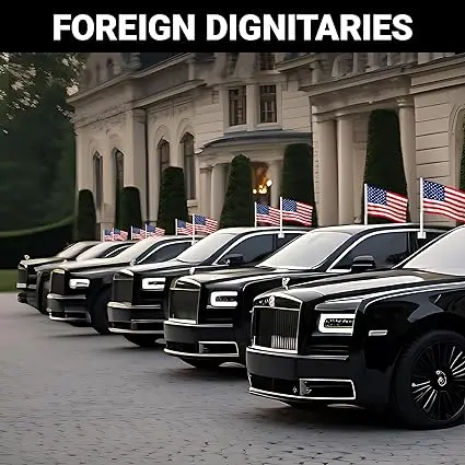 Custom Car Flags American Car Window Flag With Pole 2024 USA Election Campaign Flag