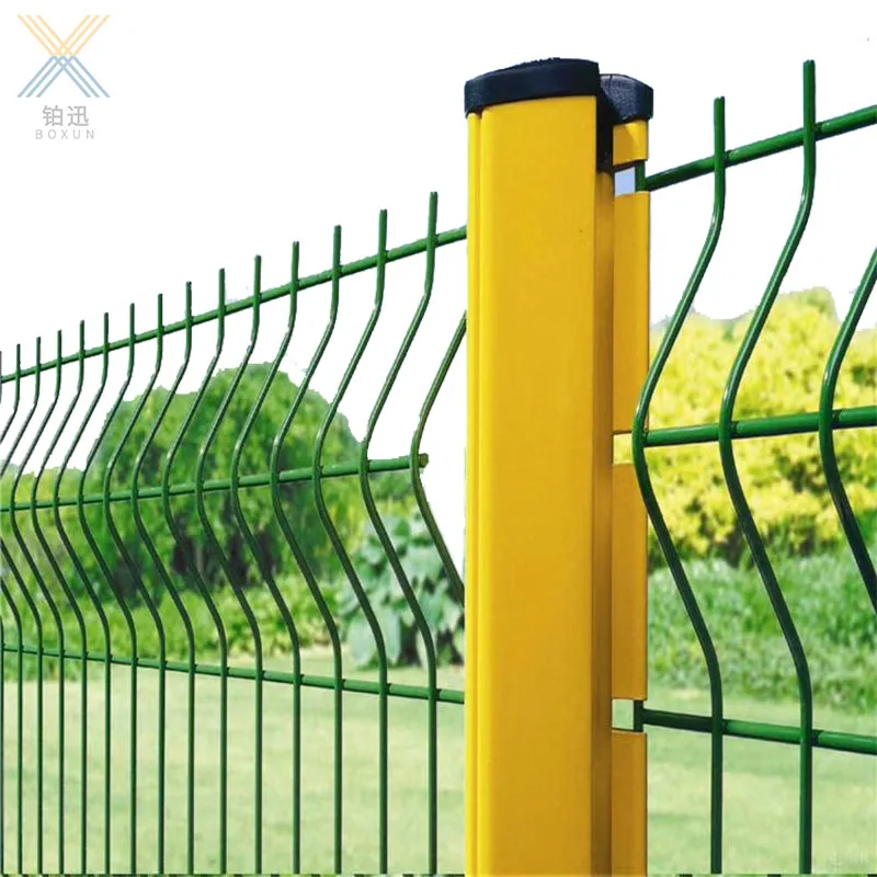 Factory Supply 3d Curvy galvanized welded wire mesh fence 3D triangle mesh fence PVC Coated mesh