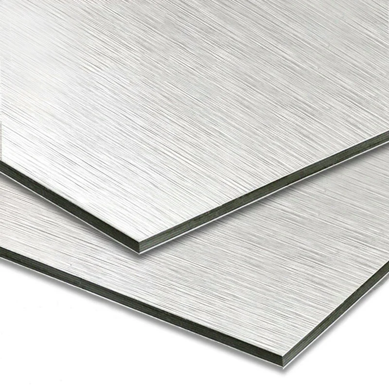 High-Light Wire Drawing Panel Aluminum-Plastic Composite Board with Spot Fireproof Function Manufacturer Direct