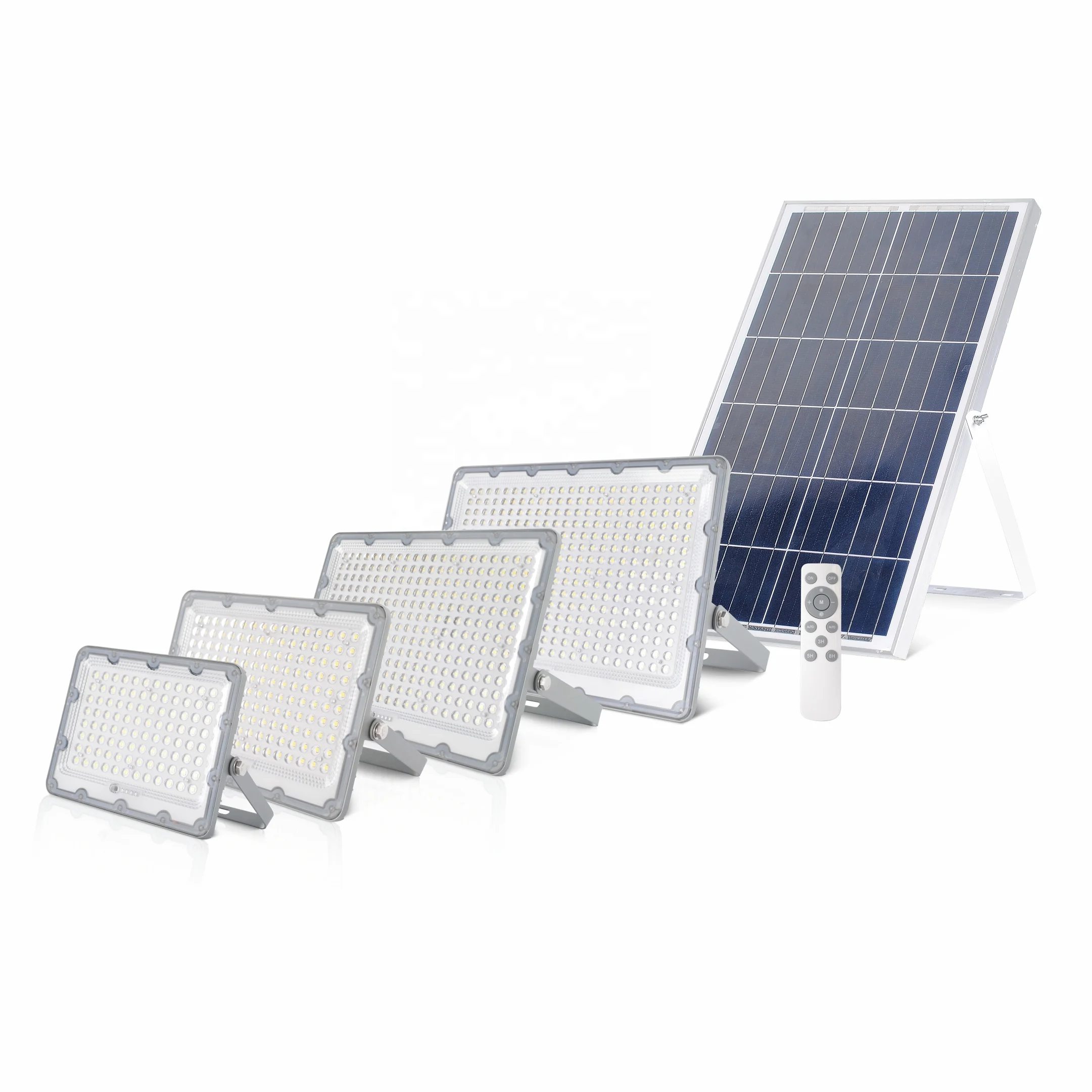 High Quality Energy Saving Floodlight Aluminum Housing 300w Led Solar Stadium Lights Solar Flood Light For Sport Court