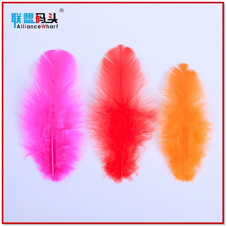 Factory Hot Sales Cheap Pheasant Feather Craft 5-8cm Small Size Dyed Chicken Feathers Multi Color