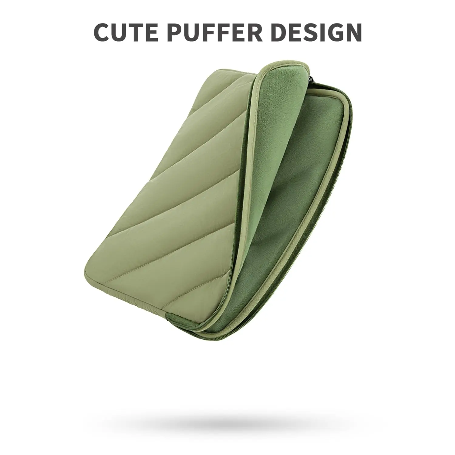 Manufacturer Custom Logo New Soft Cotton Shockproof Protection Tablet Computer Case Cover Quilted Puffer Puffy Laptop Sleeve Bag