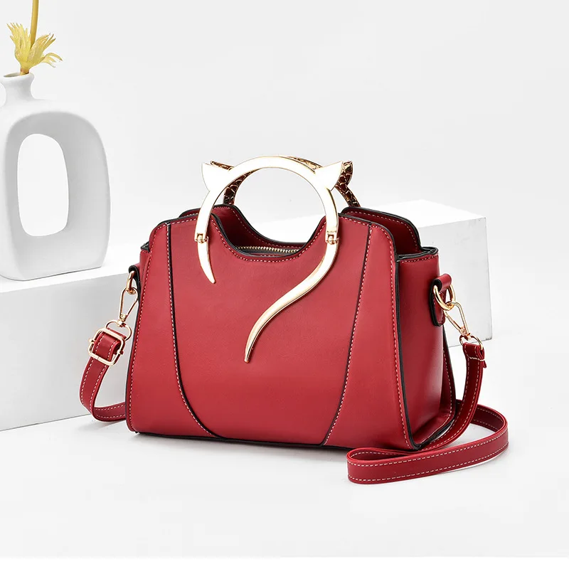  Fashion Women PU Leather Shoulder Handbag Lady Bags Handbags Girl Tote Bag For 2021 New