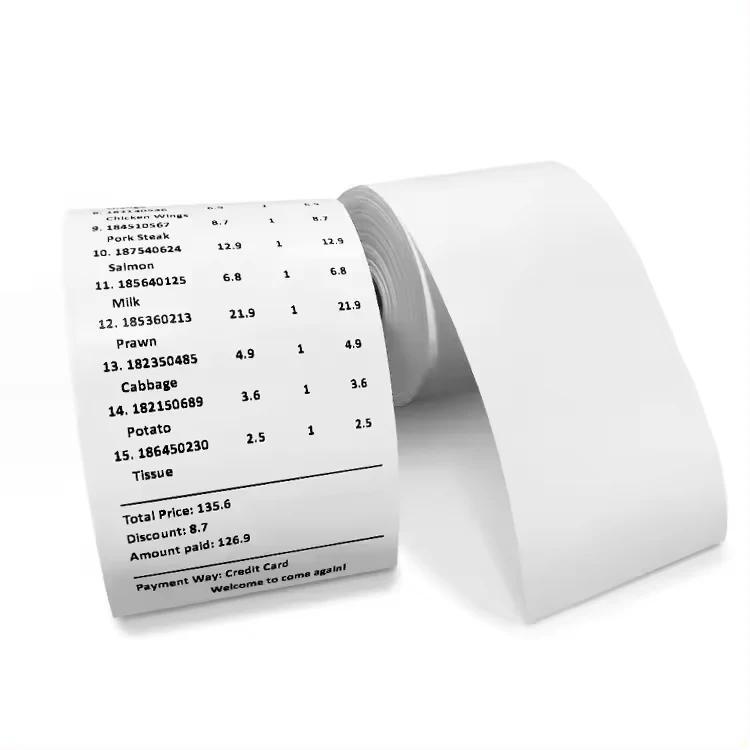 China Factory manufacturer good price thermal cash register paper roll 80x80mm 70g paper