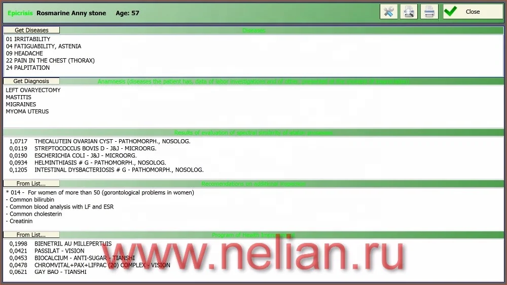 Biolazer-Oberon Dianel-5122 biofeedback diagnostic health scanner with cell test for homeopath professional holistic use
