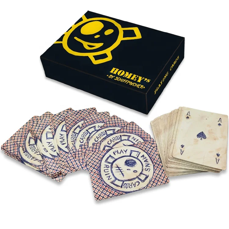 Mini Custom Anime White Golden The Cheapest Bar Coded Bridge Large Size Playing Cards