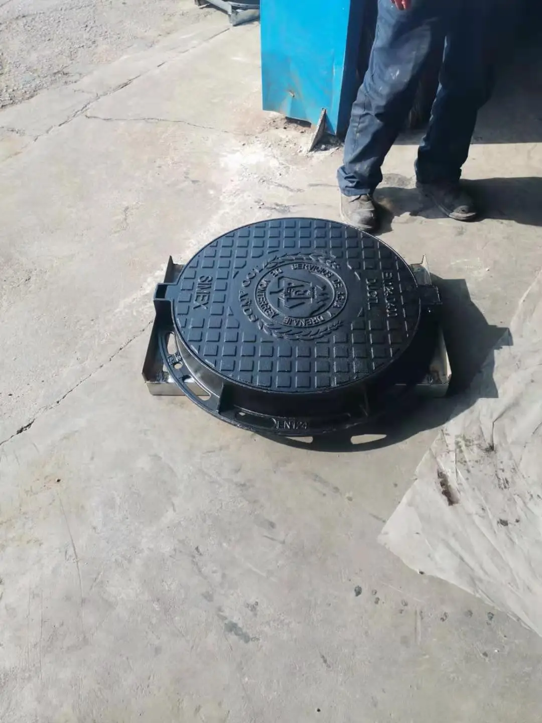 Оцинкованные стальные крышки люков круговая крышка