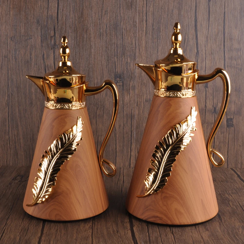 Wholesale Glass Liner Arabic Thermos Set Insulated Vacuum Flask Coffee Dallah Pot