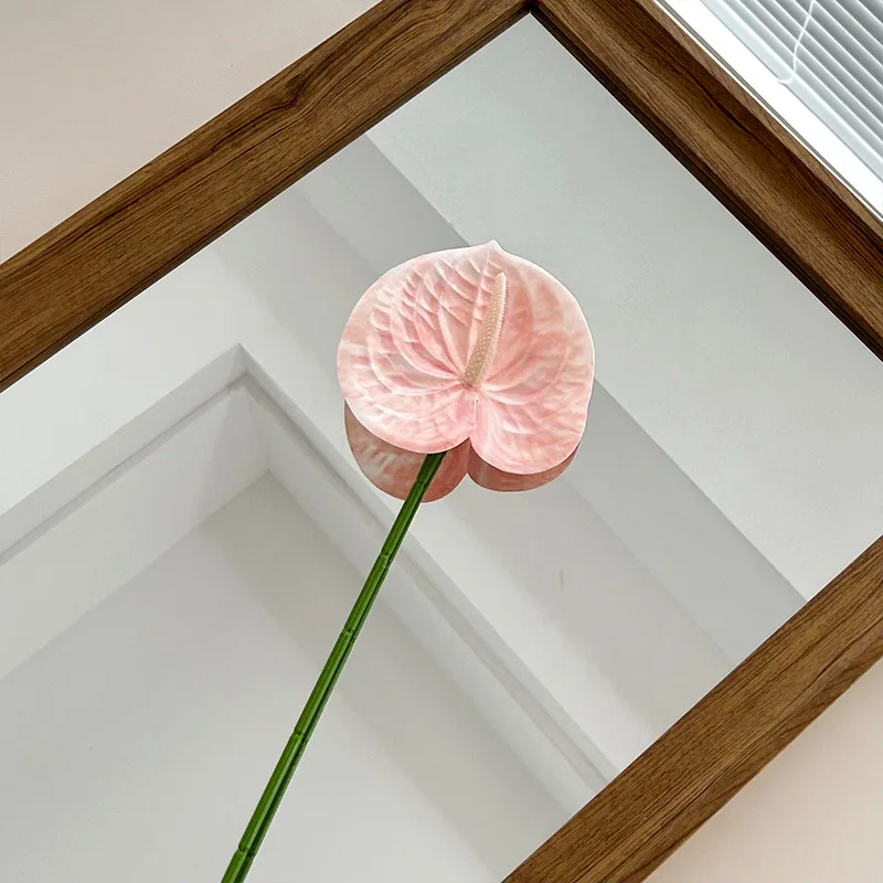 Artificial Flowers Anthurium Real Touch Anthurium Decoration Plant 3D Printing Anthurium Flowers