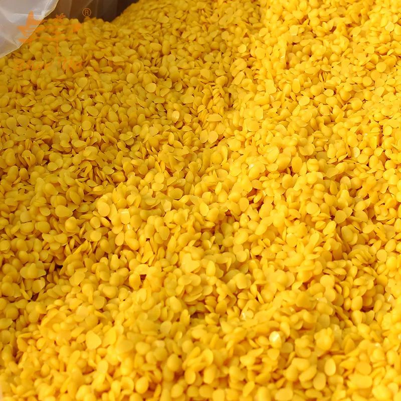 Pure Nature White/yellow Refined Cosmetic Grade Bleached Beeswax Cera Alba Pellet/ Granules Bee Wax Bag / Pastilles Bulk Price