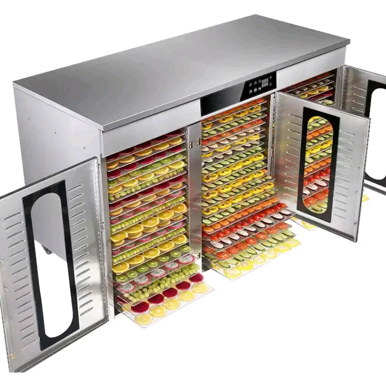 60 trays wholesaler price commercial and home use fruit drying oven vegetable meat jerky fruit dehydrator