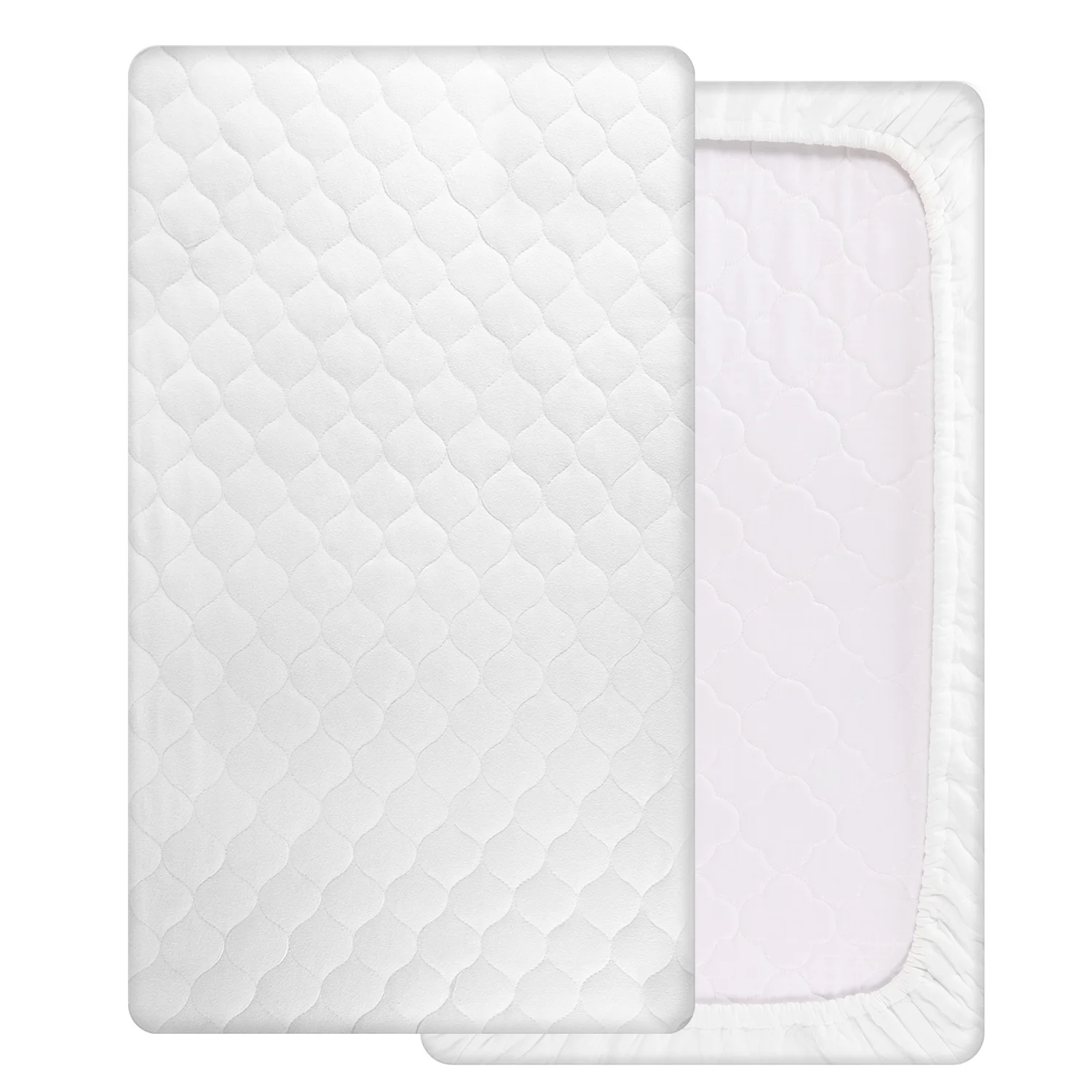 
Momcozy Bassinet Mattress Pad Cover 100% Waterproof Breathable Cotton Sheet Fit for Universal Bassinet Mattress 