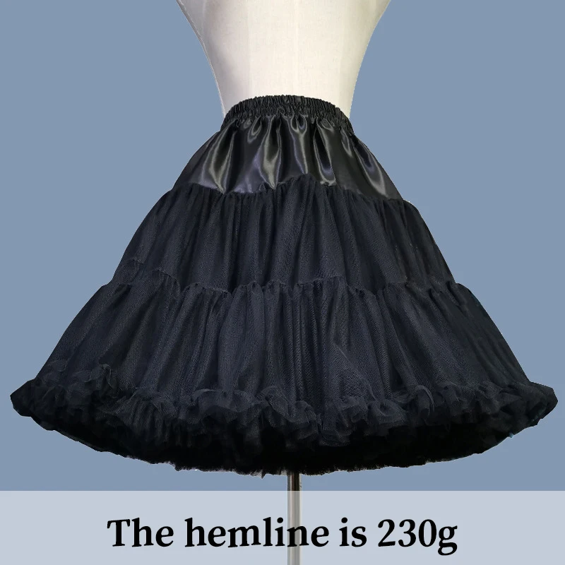 Lolita Wedding Lady Bride Underskirt Cancan Skirt Petticoat Underskirts for Dresses Crinoline Women 330G