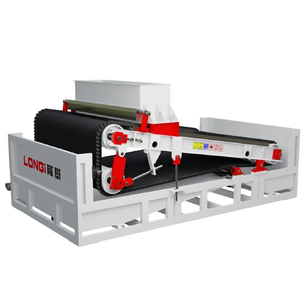 Permanent Wet Belt Magnetic Separator Remove Iron from Mica Powder Minerals LJDC-2525