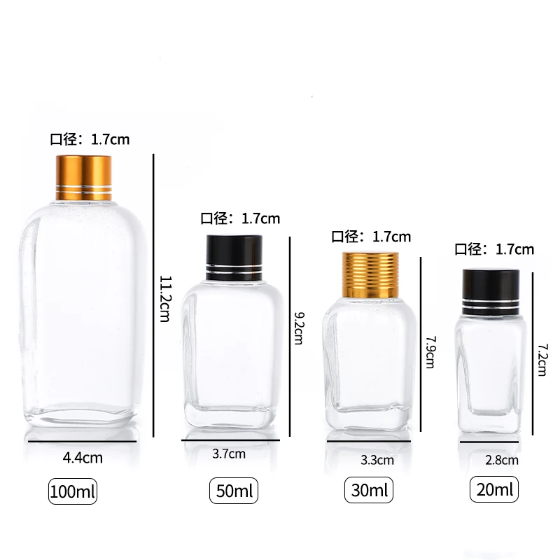 2024 modern label printing 1 ounce 50ml glass thick bottom large dropper bottle with silicone lid