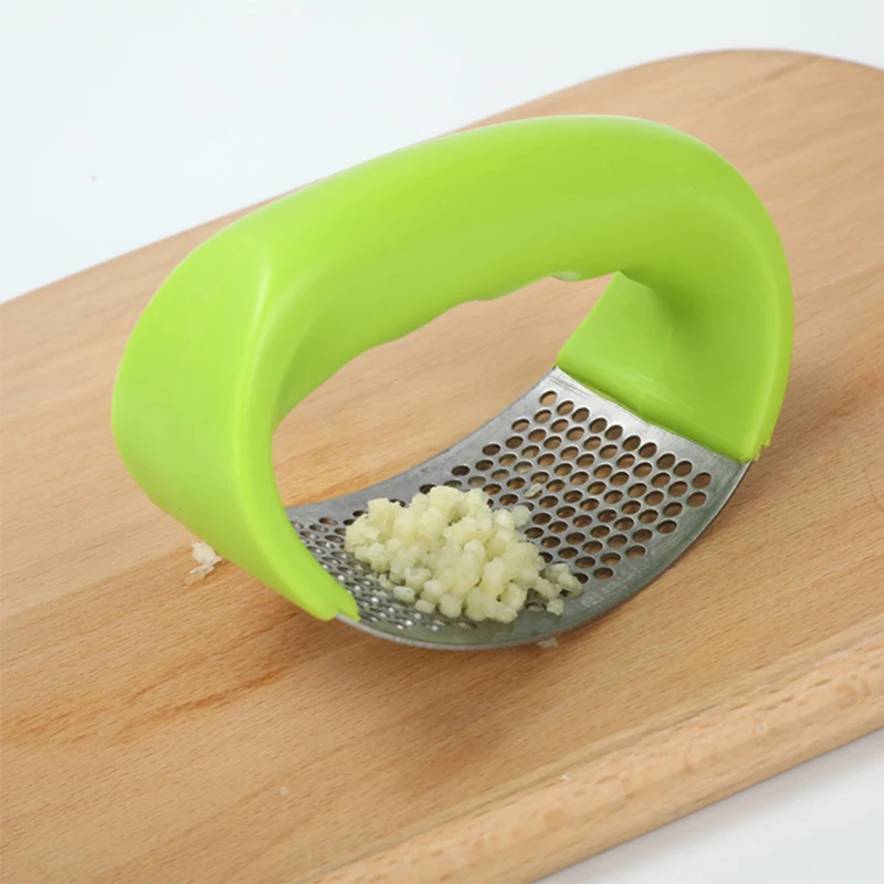 kitchen manual ginger chopper peeler crusher good grip soft plastic handle stainless steel garlic press