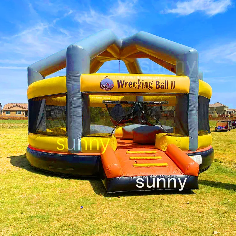 Adults And Kids Mechanical Games Meltdown Challenge Prices Garden Home Use Play Jump Obstacle Inflatable Standing Game