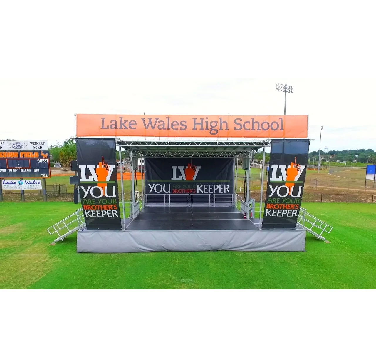 printing flag fabric polyester fence mesh banner for festival polyester cloth banner stage backdrop printing