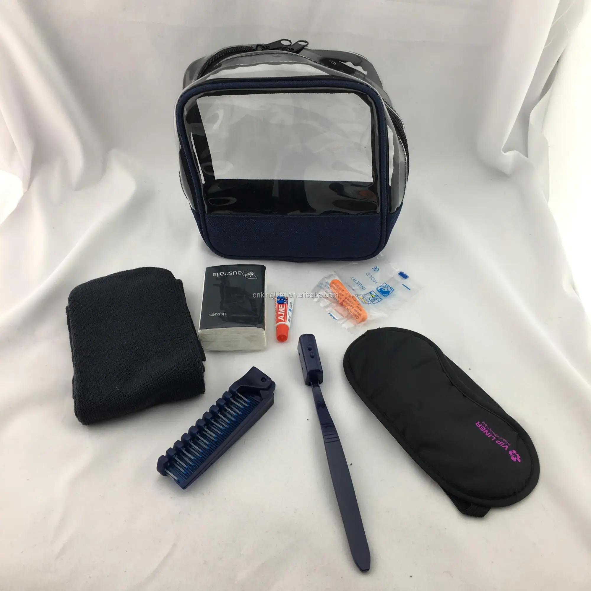 airline overnight amenity kit for travel