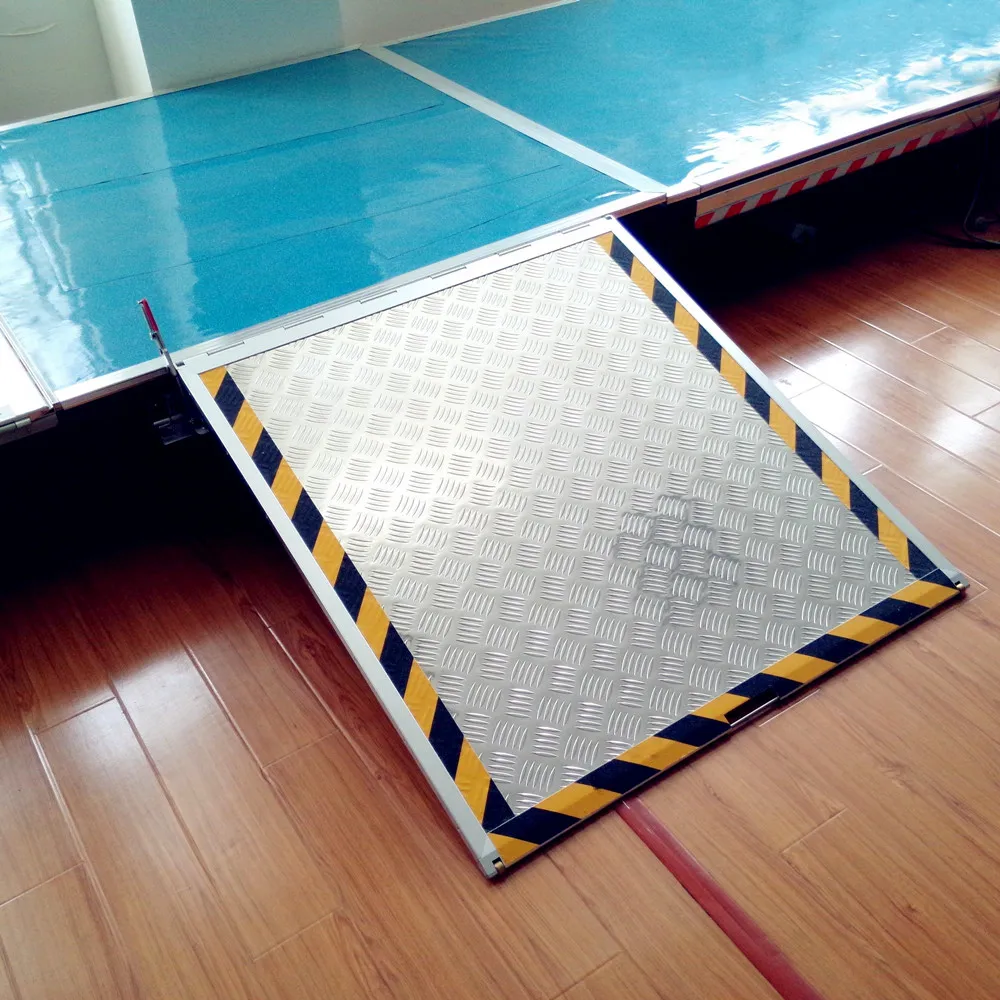 Handicap disabled Manual Wheelchair Ramp Slope for City Bus with CE certificate