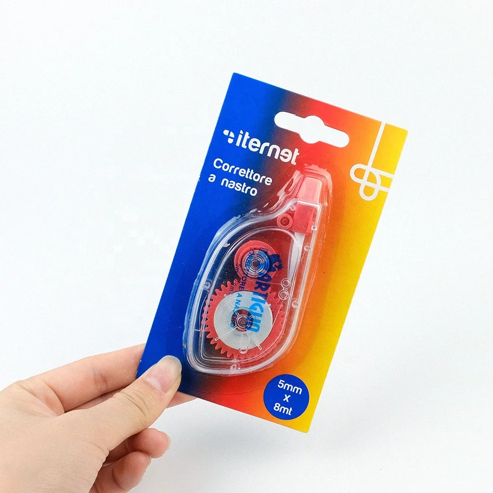 Plastic Kids Stationery Student Correction Supplies Colored Yellow Correction Tape Set