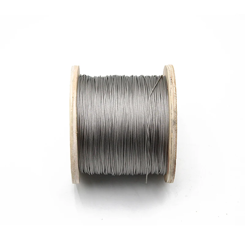 High Tension high tensile factory price on stock wire rope stainless steel