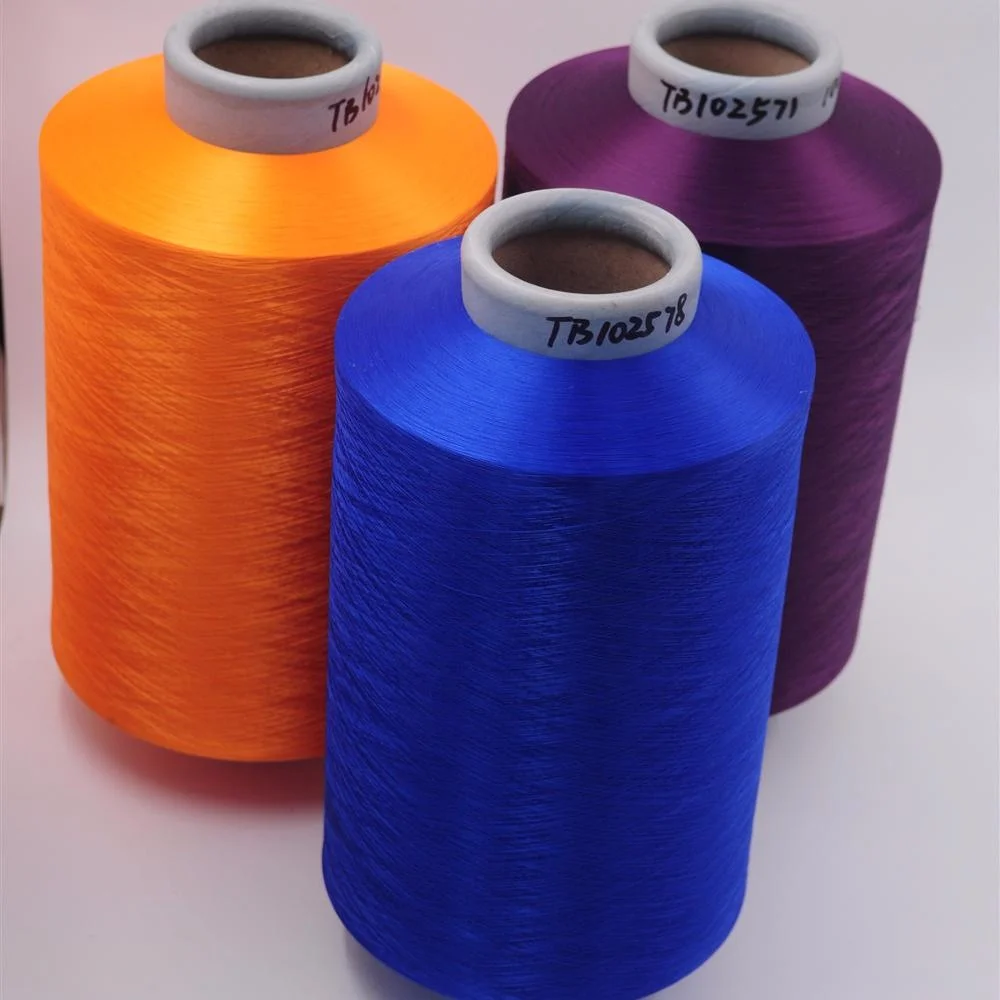 Polyester  DTY 300D/96F  SD high-Intermingle Dope Dyed Color yarn