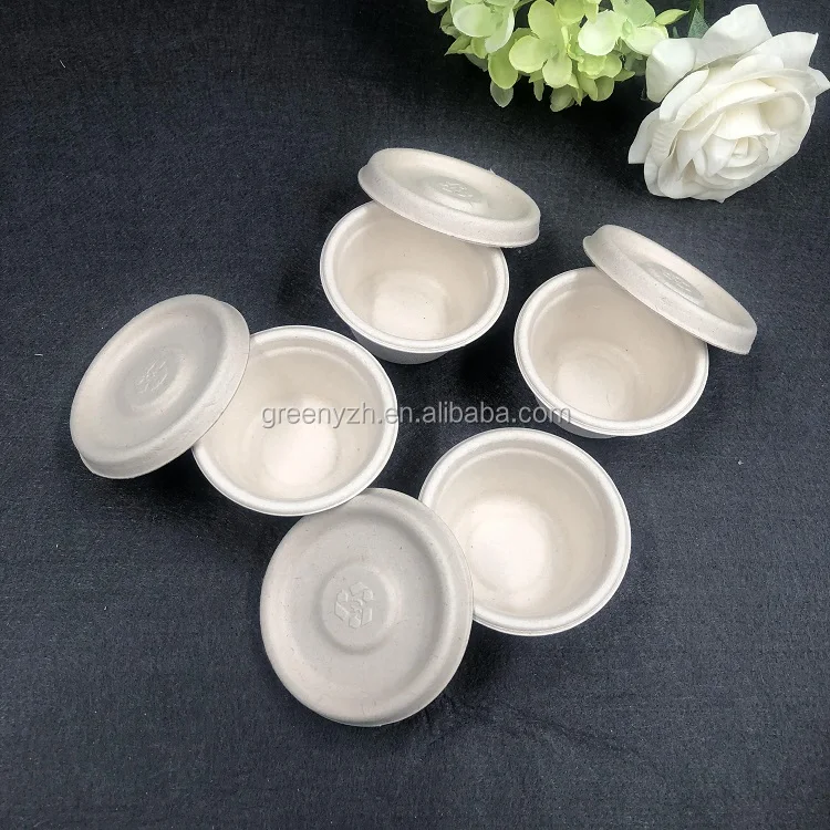 Coffee Cup and Saucer Set  With Lids Eco Biodegradable Juego de taza y platillo de cafe con tapas