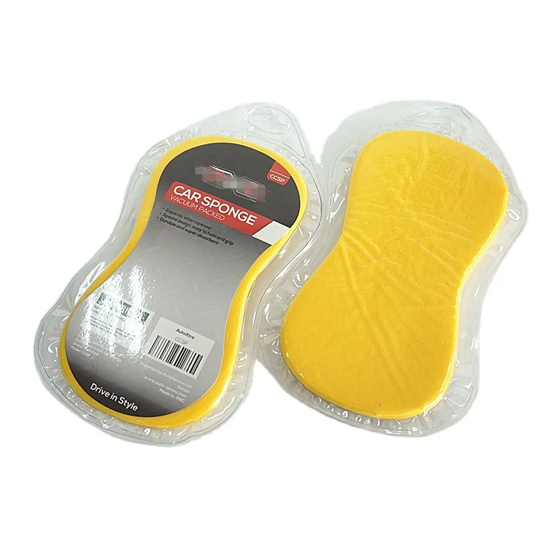 Прочный и супер абсорбент сжатый Автомойка губка блок с вакуумной упаковкой