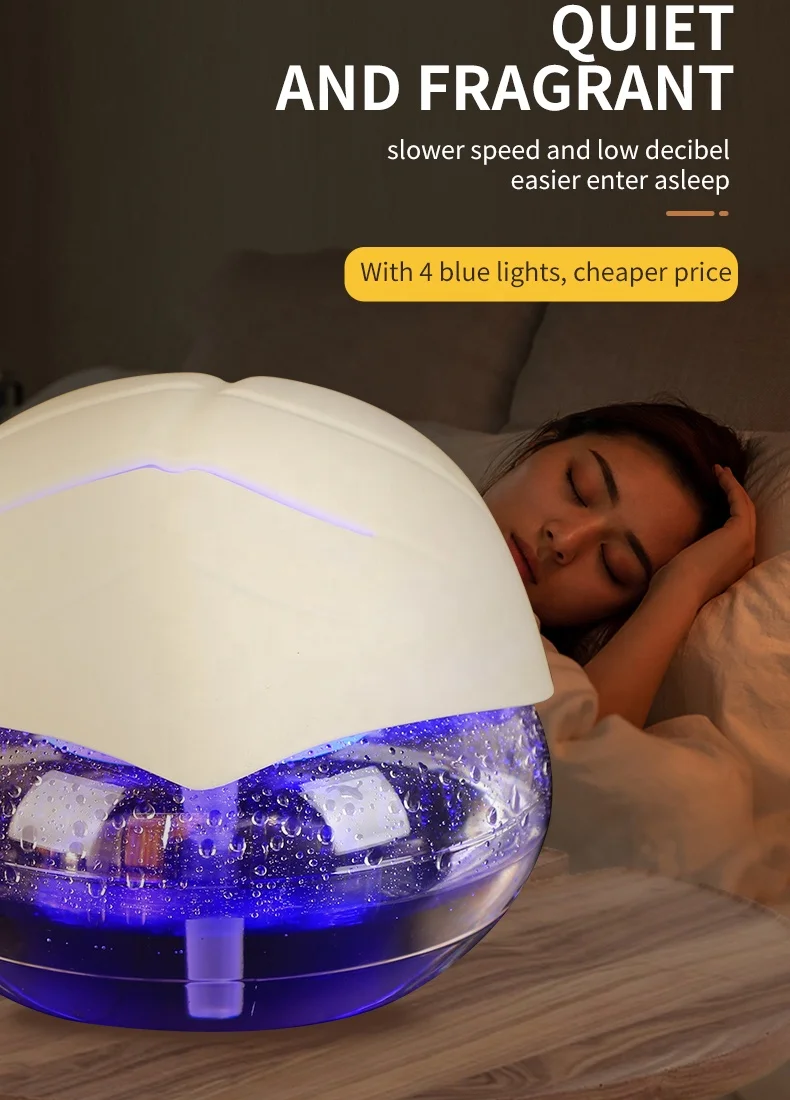 China Supplier Air Purifiers With Colorful Light Auto Aromatic Air Freshener Electric Humidifiers Air Purifier Smart