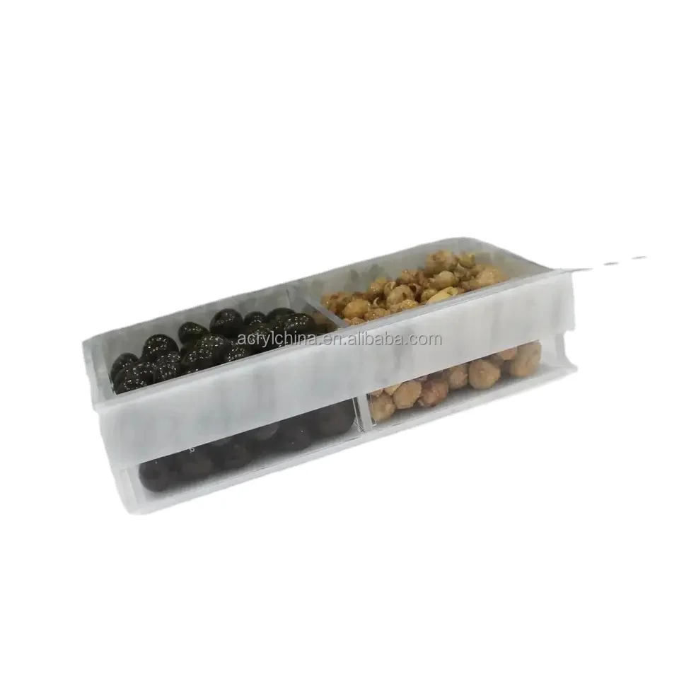 Acrylic Factory Customized Square Golden Tray High Quality Storage Display Tray Party Wedding Cake Food Tray