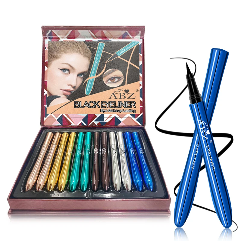 Smooth Write Black Brown Eyeliner Pen For full Strip Eyelashes Multi color Tube  Liquid Eye Liner